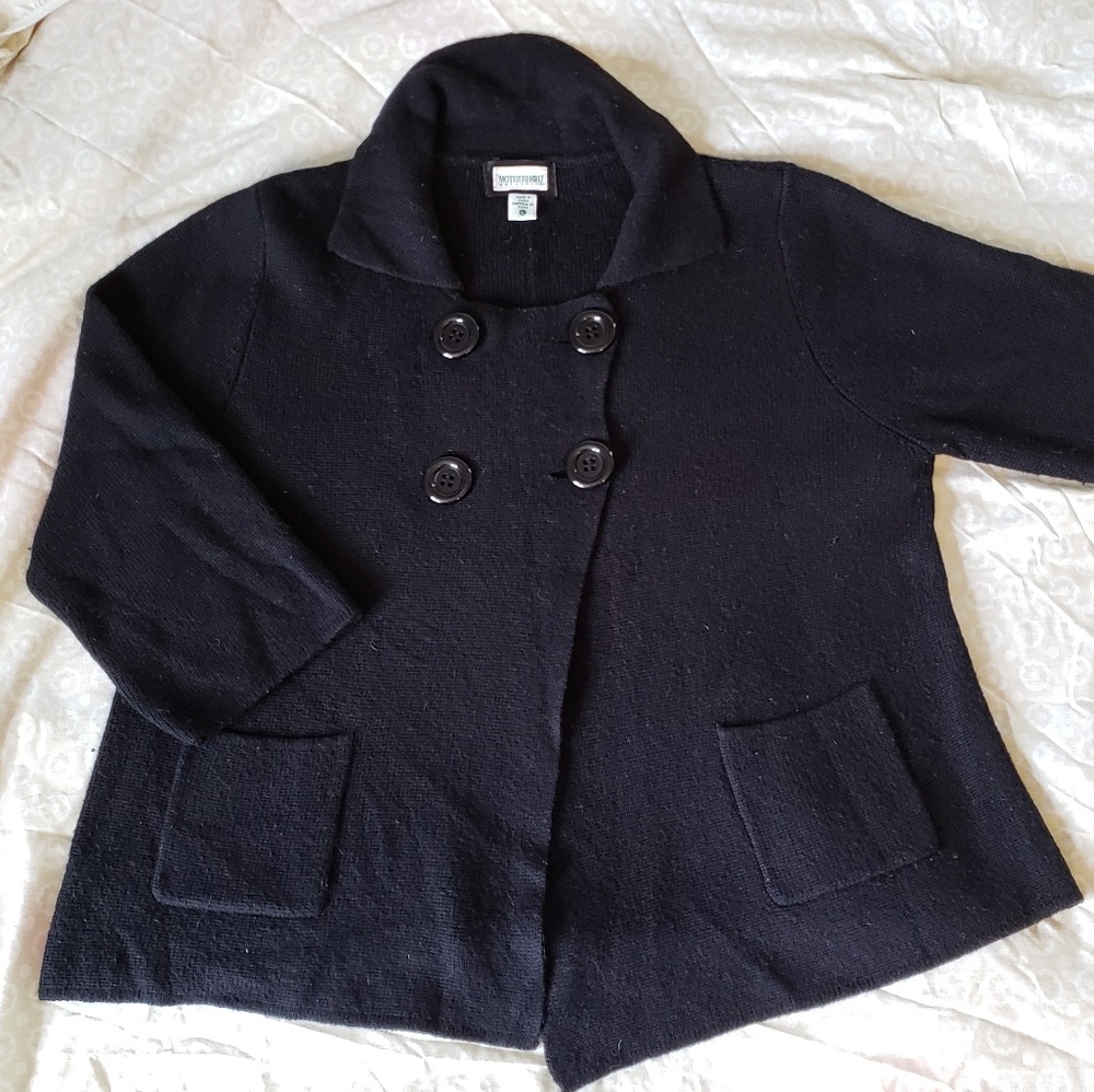 Motherhood Maternity Black 4 Button Cardigan